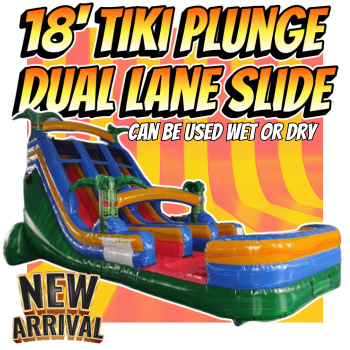 Tiki Plunge Dual Lane Water Slide